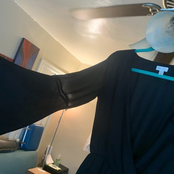 Black Bell Sleeved Romper - Picture 3 of 5